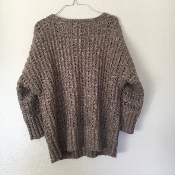 • SOLD // chunky LOFT cotton blend sweater with zipper • - Picture 6 of 8